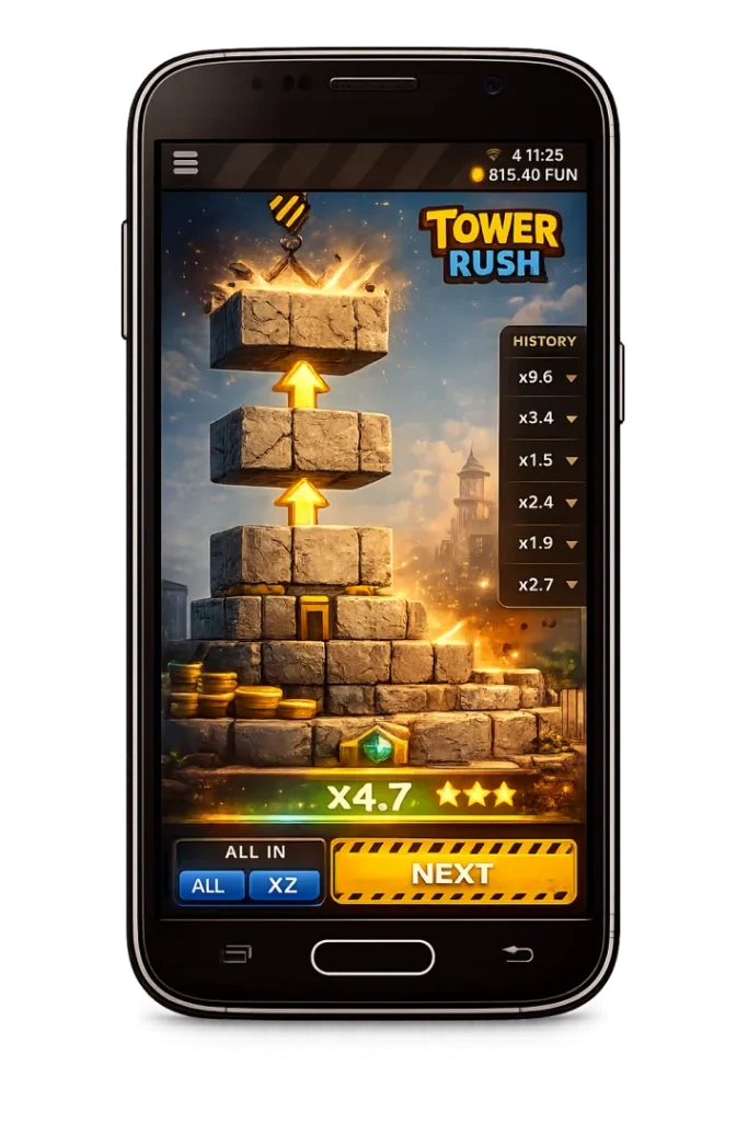 Tower Rush mobile gameplay